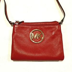 Michael Kors Authentic Red Small CrossbodyBag Used